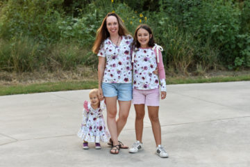 Raspberry Creek Fall Floral Free Tee Sewing Pattern